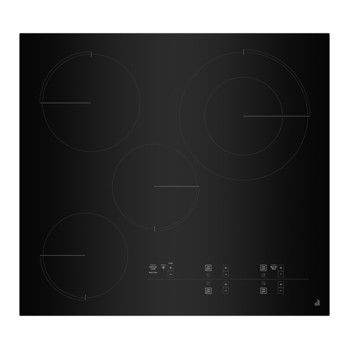 ﻿Jennair® Oblivion 24 Electric Radiant Cooktop with Emotive Controls – JEC4424KB