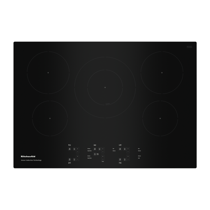 ﻿Kitchenaid® 30-Inch 5-Element Sensor Induction Cooktop – KCIG550JBL