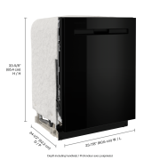 ﻿Maytag® Top control dishwasher with Third Level Rack and Dual Power Filtration – MDB8959SKB