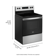 ﻿Whirlpool® 5.3 cu. ft. Electric Range with Frozen Bake™ Technology – YWFE515S0JS