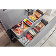 ﻿Kitchenaid® 26.8 Cu. Ft. Standard-Depth French Door Refrigerator with Exterior Ice and Water Dispenser – KRFF577KPS