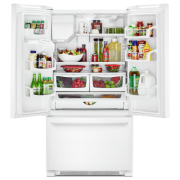 ﻿Maytag® 36- Inch Wide French Door Refrigerator with PowerCold® Feature – 25 Cu. Ft. – MFI2570FEW