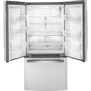 GE 18.6 Cu. Ft. Counter-Depth French-Door Refrigerator Fingerprint Resistant Stainless Steel – GWE19JYLFS